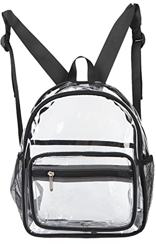 Topiky Transparenter PVC-Rucksack, Großer Stauraum, Modischer, Umweltfreundlicher, Durchsichtiger, Wasserdichter mit Schultergurt