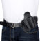 Taktisches Gürtelholster, Verdecktes Jagd Pistolenholster Mit 2 Gürtelanschlüssen, Kompatibel Mit 1911 Scorpion Sig 1911 C3, Leder Schwarz 18,4 * 16,5cm