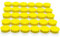 PYJLBX Fridge Magnets, Whiteboard Magnets, Fridge Magnets for Adult, Notice Board, Planning Boards (Yellow, 30 Pack)