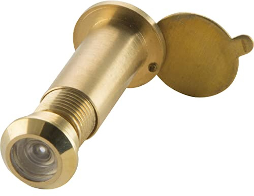 VASALAT 1500 Türgucker ø 12 mm, Weitwinkel 170°, TS 35-85 mm, Messing poliert,