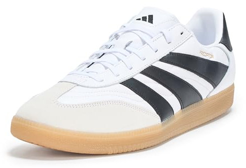 adidas Unisex Predator Freestyle Fußball Stiefel Indoor Schuhe, Weiß, Schwarz, Gold, Metallic, 46 EU