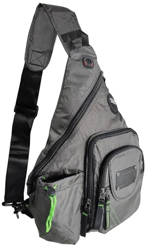 Kawei Knight Large Sling Bag Tablet Backpack Cross Body Shoulder Bag Travel Rucksack Gray