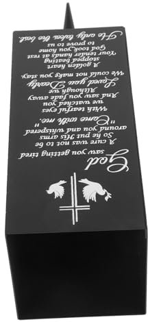 BCOATH Metall Blumenhalter für Friedhof mit Erdspieß, Schwarz, Dekorativ