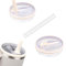 Tumbler Flip Straw Lid Replacement fit for Stanley Quencher, 2 Pack 40 oz Reusable Tumbler Cover for Stanley Cup Proof Splash