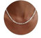 Dochais Perlen Kette Damen Frauen Gold Silber Halskette mit 4x6mm Unregelmäßige Süßwasserperlen Mädchen Weiße Perle Choker Kette Freundin Strang Hochzeit Abschlussball Braut Perlen Schmuck Geschenke