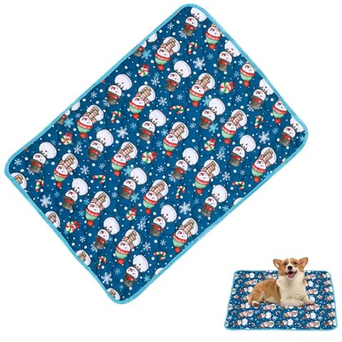 Hunde-Pinkel-Einlagen für Hunde, waschbare Hundebinden | 23,6 x 17,7 Zoll Weihnachten Thema Haustier Tampons | Auslaufsichere Einlagen für Welpen