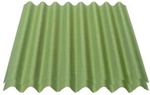 Onduline Easyline Dachplatte Wandplatte Bitumenwellplatten Wellplatte 2x0,76m² - grün