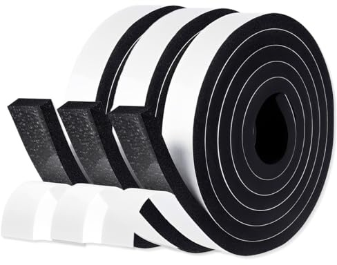 OQKAHIV 3 Stück Filzgleiter selbstklebend, Möbelgleiter aus Filz (100cm x 2cm), Filz Selbstklebend Möbelgleiter, schneidbar, stark haftend, Filzgleiter für Stühle Möbel, Schwarz