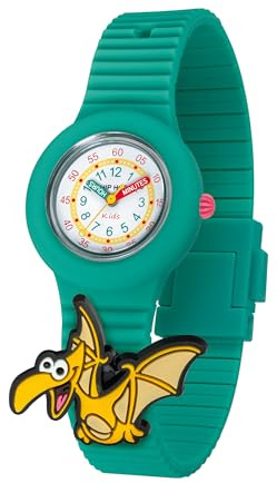 HIP HOP, Collezione PINTASTIC!, Orologio Bambini, Movimento al Quarzo, Cassa 32 mm, Resistente all'Acqua, Cinturino in Silicone Ipoallergenico, con 5 Elementi Decorativi a Tema Inclusi, Idea Regalo