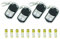 Enterelettronics KIT 4 TELECOMANDI PER CANCELLO SOLO A 433,92MHZ e a CODICE FISSO +10 BATTERIE OMAGGIO