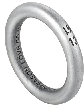 KUTCEK INS Stil Titan Stahl Ring - Punk Gothic Unisex Paar Ehering Deklaration of Forever Schmuck Geschenk