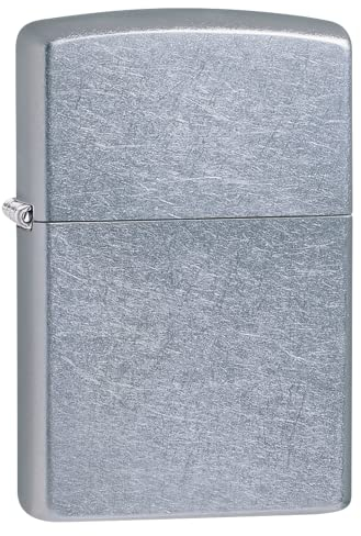 Zippo Windproof Lighter | Metal Long Lasting Zippo Lighter | Best with Zippo Lighter Fluid | Refillable Lighter | Perfect for Cigarettes Cigars Candles |Pocket Lighter Starter | Classic Street Chrome,5 1/2 x 3 1/2 cm`