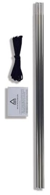 Vango TentSpares Equinox 350 & Equinox 450 Aluminium Alloy Tent Pole Repair Pack, Tent Poles Replacement, Tent Accessories