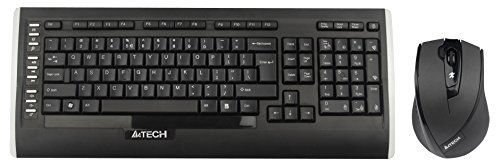 A4Tech G9300F Set Tastatur RF Wireless QWERTY Türkisch Black - Tastaturen (Standard, Kabellos, RF Wireless, QWERTY, Black, Maus enthalten)