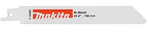 Makita P-04905 Sabre Saw Blade for Cutting Stainless Steel & Alloys - Pack of 5