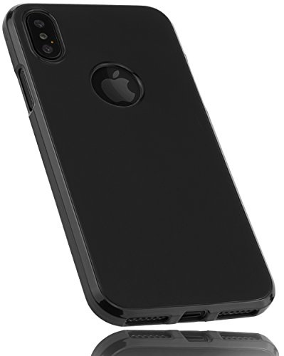 mumbi Hülle kompatibel mit iPhone 7 / 8 Handy Case Handyhülle double GRIP, schwarz