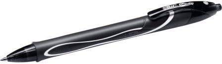 BIC Gelocity 949873 Gelschreiber, einziehbar, Spitze 0,7 mm, Schwarz