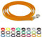 LENNIE BioThane Führstrick, 16mm breit, 2m lang, Karabinerhaken, genäht, Pastell-Orange