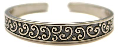 28 mm Doppel Kringel Zehenring, Zehen Ring für großen Zeh, 925 Sterling Silber, Fußring offen anpassbar, boho Hippie Schmuck