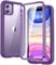 Diaclara iPhone 11 Case, 360° Full Body with Built-in Screen Protector Touch Sensitive, Shockproof Soft TPU Bumper Phone Case Clear Designed for iPhone 11 6.1 - Purple