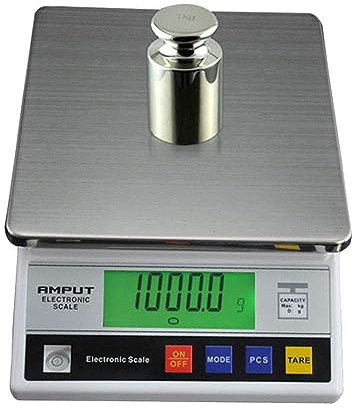 Tischwaage LCD Digitalwaage Zählwaage Präzisionswaage Briefwaage 7,5 kg/0,1 gFeinwaage Marktwaage Ladenwaage Wiegefläche 18 x 18cm