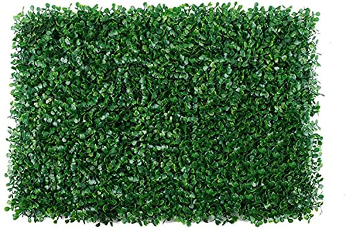 YZJL Kunstblumen &-Pflanzen 10 STÜCKE 24 x 16 Hecke Sichtschutz Zaun Faux Buchsbaum Matten Panel Dekorativ Geeignet Outdoor Indoor Greenery Wall Gartensichtschutz