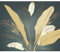 decomonkey Fototapete Pflanzen 300x210 cm Tapete Fototapeten Vlies Tapeten Vliestapete Wandtapete moderne Wand Wandbild Schlafzimmer Wohnzimmer Laub Abstrakt Botanik Natur Blau en