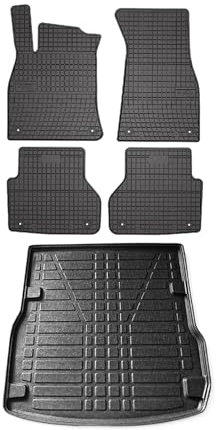 Fußmatten & Kofferraumwanne Set für Audi A6 C8 Avant Allroad 2018-2025 Gummi 5X
