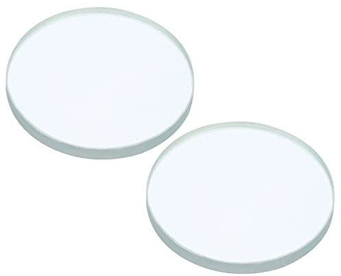 PATIKIL 2 Pack Doppel Konkav Objektiv 50mm Durchmesser 5mm Höhe Glas Klar | 200mm Fokus Länge, Optisch Polierte Runde Kanten, Für Physikalische Experimente