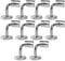 Sonnewelt 10 Stück Edelstahl Handlaufträger Handlaufhalter Edelstahl Ø50 handlaufstütze Geländer Wand handlauf halterung Handlauf Befestigung für Wandbefestigungen/Stützung (Silber)