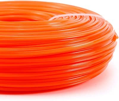 Terryshop74 30 Metri di Filo 2.4 mm Quadrato 2 bobbine di Filo per decespugliatore da 15 Metri Ideali per Ricambio testine decespugliatore e falciaerba