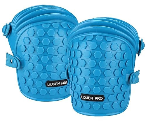 Luminexia Ginocchiere da Lavoro,Ginocchiere confortevoli in gel con cinghie regolabili e tappo in plastica antiscivolo,per lavoro,giardinaggio,pulizia,pavimentazione. 5.5in*7in