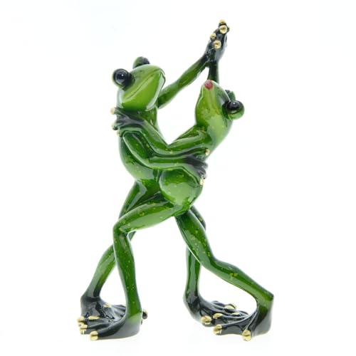 WEALTHCOMING Creative Novelty Frog Figurines,Cute & Funny Tango Dancing Lovers Frogs Statues and Sculptures,Birthday Valentine`s Day Gifts (FR-19003)