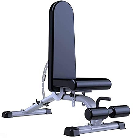 Xiaoxu Verstellbare Hantelbank, Faltbare Sit-Up-Bank, Heimtraining, Fitnessstudio, Gewichtheberbank, Workout-Training, Beinübung, Flache Neigung, vielseitig einsetzbar, Schwarz