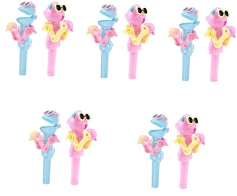 VICASKY 10 Pcs Lollipop Machine Lollipop Robot Case Lollipop Robot Toy Creative Robot Toy Robot Toy for Halloween Candy Holder Candy Dispenser Toy Tricky Candy Toy Toys Plastic
