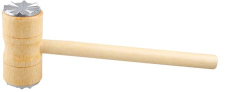 Thyonta Double-Sided Wooden Handle Meat Hammer Multi-Functional Steak Breaker for Home use by Hand for loosening and Breaking up Meat