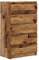 vidaXL Commode Vieux Bois 60x36x103 cm Bois d'ingénierie, Coffre, Commode, Armoire avec tiroirs, coffres, commodes, Armoire de Rangement