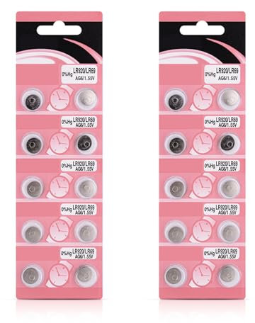 10/20 Stück AG6 LR920 Knopfbatterien Zuverlässigkeit Stromquellen AG6 LR920 Alkaline Knopfzelle für Geräte mit niedrigem Stromverbrauch