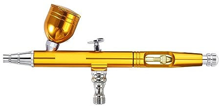 Spray Gun Set Dual-Action Airbrush Compressor Kit 0.3mm Airbrush Spray Gun for Nail Airbrush Model Cake Car Shoes Painting(NT-22G Set5)