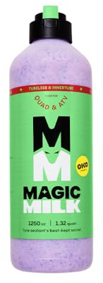 Magic Milk Quad & ATV Tyre Sealant – With Innovative Cap for Easy Application – Seals 7mm Punctures in 4x4, SxS, ATV and Quad Tyres – CO2 Cartridge Compatible
