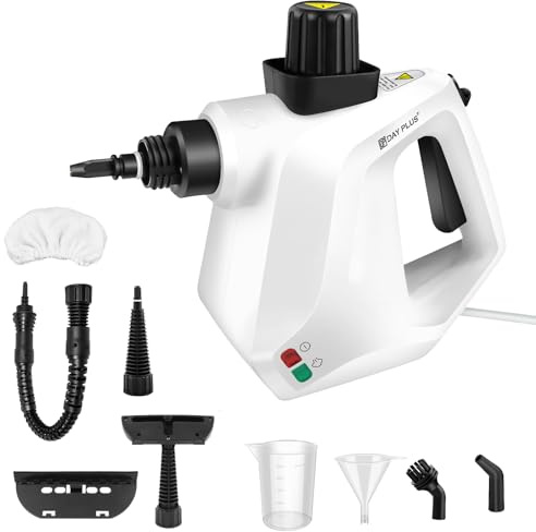 1000W Dampfreiniger für Schmutz und Verunreinigungen, Dampfreiniger Polstermöbel, Steam Cleaner für Auto, Küche, Bad, Dampfreiniger Handgerät mit 2.5m Kabel