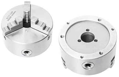 1 unidad K11 80 100 125 160 200 250 130 Plato de torno de 100 mm Sanou Plato autocentrante de cuatro mordazas Plato de 4'' for tornos pequeños L(K01-50)