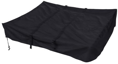 FACAIIO Bâche de protection pour tente de toit en tissu Oxford 420D anti-poussière et résistant au soleil Noir