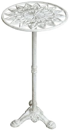 MagiDeal Support à Plantes en Fonte, Porte-Pot de Fleurs, Support sur Pied, étagère à Plantes pour la Cuisine, la Chambre et la décoration d'angle de la, Blanc