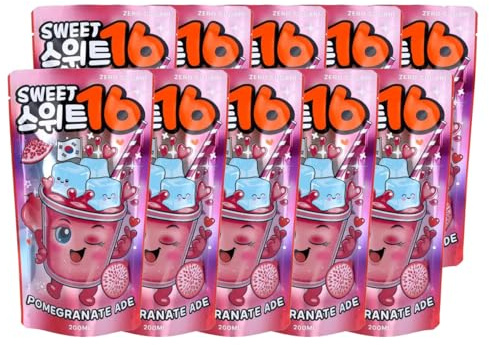 Sweet16 Granatapfellimonade Getränk zuckerfrei 200ml 10er Pack