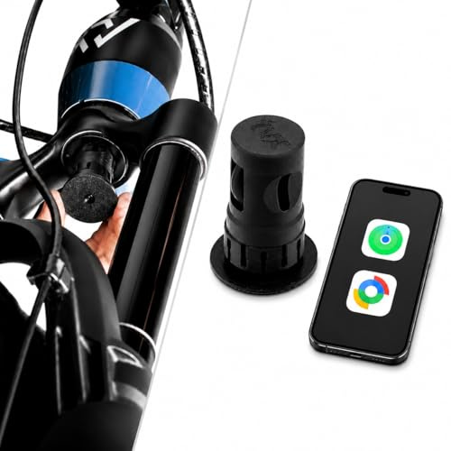 Torvex Fahrrad-Tracker, Diebstahlsicherung – versteckter Tracker für Gabel, kompatibel mit iOS Android, für MTB und E-Bike, hergestellt in Italien, kein GPS