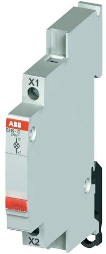 ABB Anzeige E219 48V Gelb LED Frontplattenmontage Rechteckig IP20 Schraube