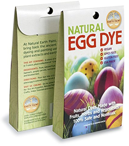 Eierfarbe - 4 naturliche Ostereier Kaltfarben [Natural Earth Paint - egg dye] - ungiftig kinder Ostern