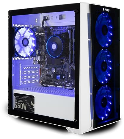 NitroPC - PC Gaming Avanzado Bronze (AMD Ryzen 5 4650G 6/12 4.2GHz, RX Vega 7, RAM 16GB, M.2 1TB, Windows 11, WiFi) Ordenador de sobremesa, PC Gamer