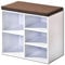 Kesper Schuhschrank mit Sitzkissen, Material: Faserplatte, Maße: B51,5 x H48 cm x L29,5 cm, Farbe: Weiß 15915